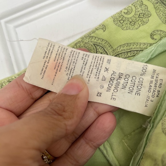 Etro Green Chinos with Straight Leg and Relaxed Fit Euro Size 48 US Size 12 - Picture 11 of 17